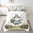 thumbnail image 2 of Castle Fairy Cute Gnome Bedding Comforter Set for Teens,Spring Garden King Bedding Sets, 2 of 8
