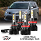 thumbnail image 1 of Compatible con Juego de Lámparas Alta/Baja Toyota Sienna 2011-2022 - 4 Unidades, 10,000LM 6500K Blanco Frío, Bombillas 500% Ultraluminosas, Plug & Play, 1 of 12