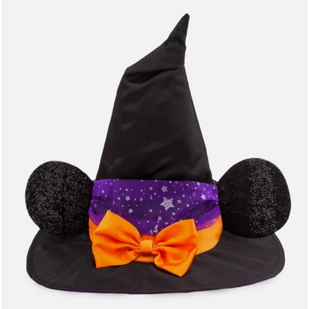 Minnie Mouse Ears  Witch Hat Black for Kids - Halloween Costume Dress Up Accessory - One Size