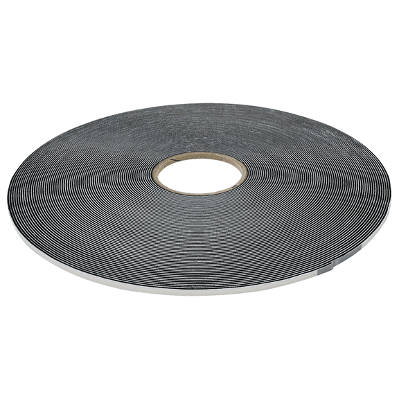 JVCC Low-Density PVC Foam Tape [Single-Sided, Closed Cell] (SCF-01): 1/4 in. x 50 yds. x 1/16 in. thick (Black)