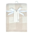 thumbnail image 3 of Modern Moments by Gerber Infant Baby Boy or Girl Unisex Soft Cozy Viscose Blanket, Gingham, 3 of 6
