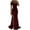 Wine, variant on Women's Off Shoulder Sparkly Mermaid Prom Dresses with Slit, 2024 Long Sequin Formal Evening Gowns Wedding Guest Maxi Dress with Train