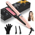 thumbnail image 1 of Plancha para Cabello, Plancha de Cabello de Profesional y Rizador con Pantalla LED y 19 Temperatura Ajustable, Plancha de Pelo Cer&acirc;mica para Todo Tipo de cabello, Sal&oacute;n y Casa, Re, 1 of 7