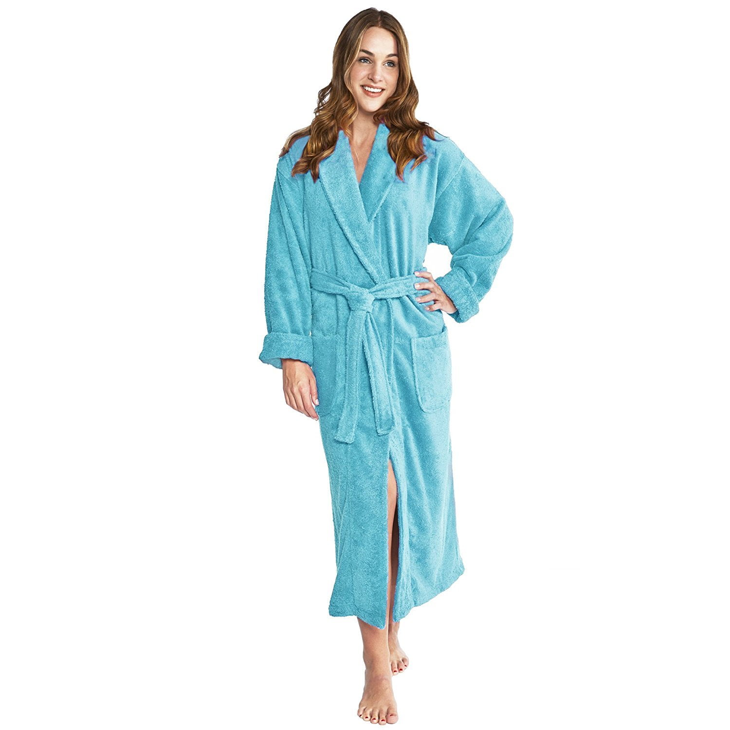 aqua bathrobe