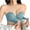 Blue, variant on Timegard Wireless Bras for Women Strapless Front Buckle Full Coverage Comfort Bras Everyday Bralette