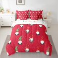 thumbnail image 2 of Homewish Kawaii Christmas Gnome Bedding Comforter Set 7pcs, Red Cartoon Christmas Queen Bedding Sets, Teens Kids Boys Girls Reversible Queen Sheet Sets, Breathable Home Decor, 2 of 7