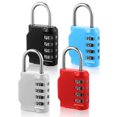thumbnail image 1 of pitrice Cadenas à Combinaison Numérique Réinitialisable Étanche Portable Extérieur Cadenas Manille Valise Sac Sécurité Gym Porte Portail Outil, 1 of 6