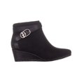 thumbnail image 4 of Womens GB35 Cherub Wedge Ankle Boots, Black Micro, 4 of 5