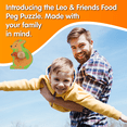 thumbnail image 6 of Leo & Friends Zoo Animal Peg Puzzle for 24-Months+ | 10-Pieces, 6 of 7