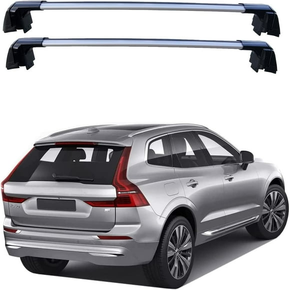 ROKIOTOEX  Coyote Roof Rack Crossbars for 2018-2025 XC60, 2022-2025 XC60 Recharge Silver Crossbars