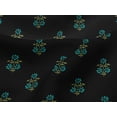 thumbnail image 4 of oneOone Viscose Jersey Fabric Leaves & Floral Block Print Fabric BTY 60 Inch Wide, 4 of 5
