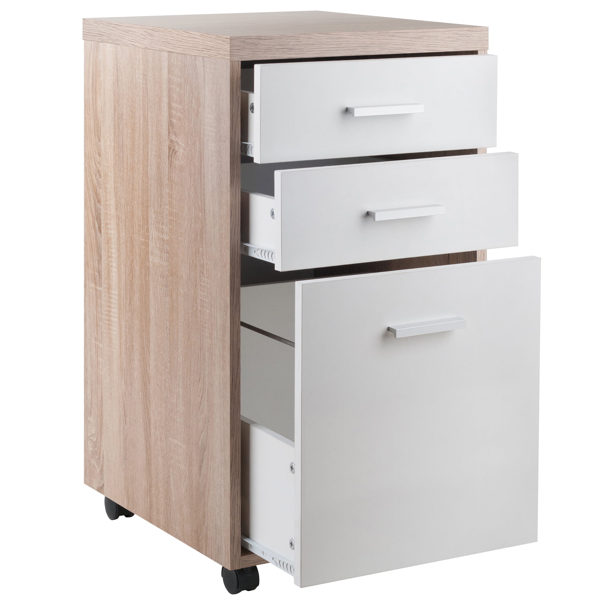 Winsome Wood Kenner Home Office File Cabinet Two Tone Finish Walmart Com Walmart Com