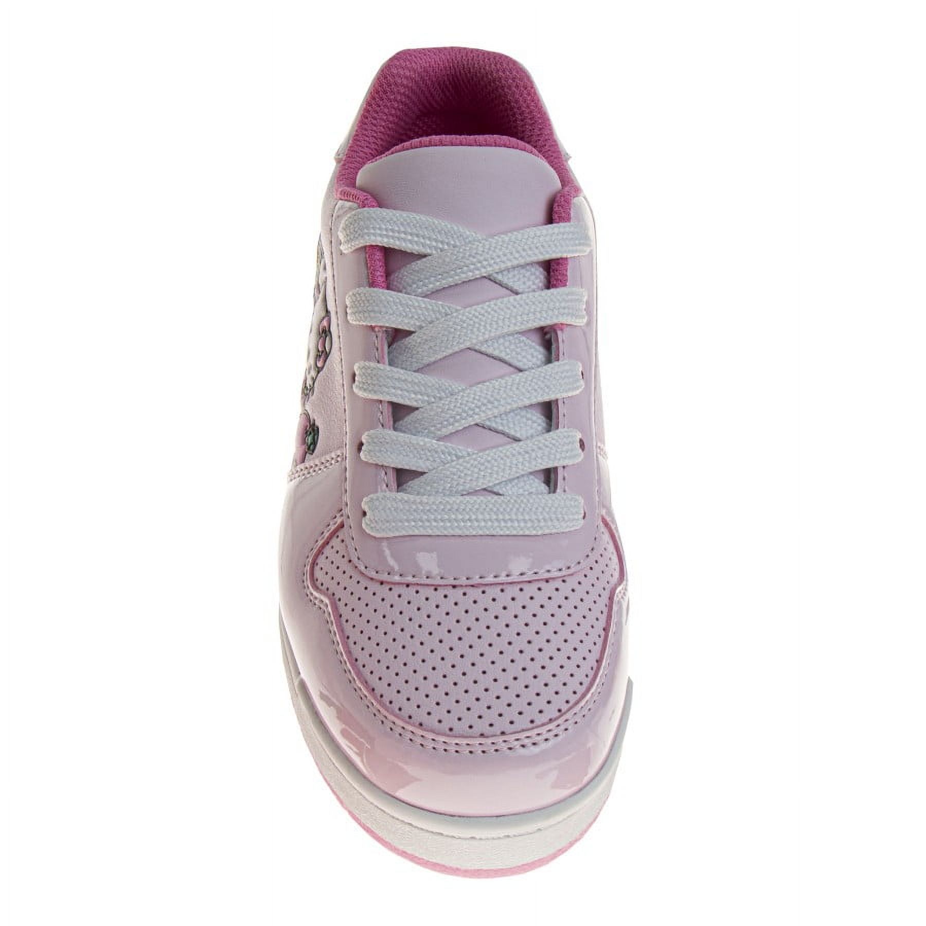 Hello Kitty Girls Lace Up Vintage Fashion Sneakers. (Little Kids Big Kids), Pink, Size: 1