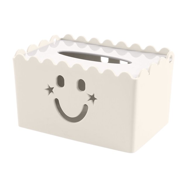 SLYNSHome Tissue Box Cover Rectangle for Living Room Decorations Plastic Tissue Holder Napkin Dispenser for Home Office Storage & Organization - Yellow