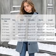 thumbnail image 4 of Girls Hooded Wool Blend Coat Mid-Length, Long Sleeve Single Breasted Fall Winter Peacoat Trench Jacket with Pockets, Navy 11-12 Years, 4 of 7
