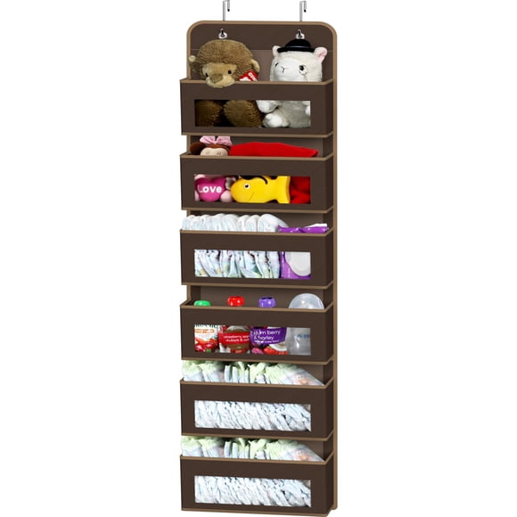 Organizador colgante para artículos de hogar sencillos con 6 bolsillos para puerta de armario
