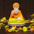 thumbnail image 6 of IBA Indianbeautifulart Hindu God Resin Guru Nanak Dev Ji Idol Modern Artwork Showpiece For Worship Purpose Sikh God Car Dashboard Figurine-WH, 6 of 8