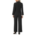 thumbnail image 3 of INSPIRE CHIC Business Blazer Pants Set for Women's One Button Office Work 2 Piece Pant Suit S Black, 3 of 6
