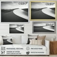 thumbnail image 4 of Designart "Monochrome Sand Dunes Snapshot IV" Desert Floater Framed Wall Art Living Room, 4 of 5