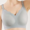 thumbnail image 2 of Women's Seamless Nursing Bra with Wavy Design, Wireless Maternity Support for Breastfeeding & Sleep, 2 of 4