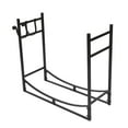 thumbnail image 2 of Zimtown 33" Firewood Holder, Wrought Iron Wood Lumber Storage Holder for Fireplace, Heavy Duty Log Storage Bin for Firepit Stove Accessories, 2 of 6