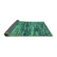 thumbnail image 2 of Ahgly Company Indoor Rectangle Oriental Turquoise Blue Modern Area Rugs, 2' x 5', 2 of 4