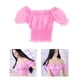 thumbnail image 4 of 1/6 Ropa Femenina Camiseta Con Mangas Abullonadas Que Se Ajusta A La De Rosa roja G Sunnimix miniatura de manga corta, 4 of 8
