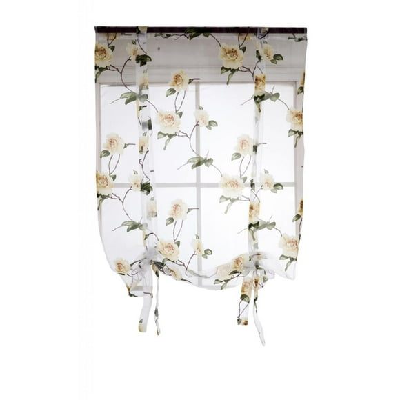 Cortina de Ventana Zulema 1 Unidad Universal 2 Amarillo 100x160cm Diseño original