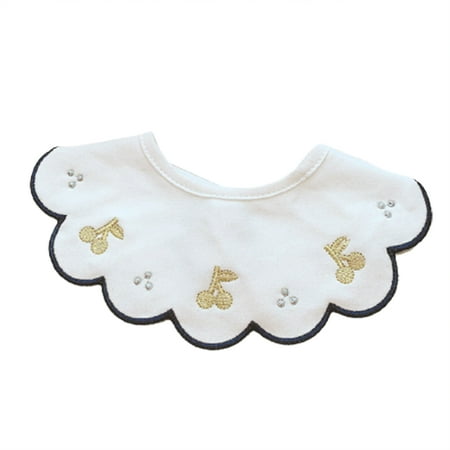 

Wanwan Saliva Towel 360 Degree Rotatable Super Absorbent Cute Baby Petal Bib for Daily Usage