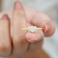 thumbnail image 5 of Unique Moissanite Solitaire Engagement Ring (1 CT, D-VS1 Quality), 14K Yellow Gold, US 10.25, 5 of 7