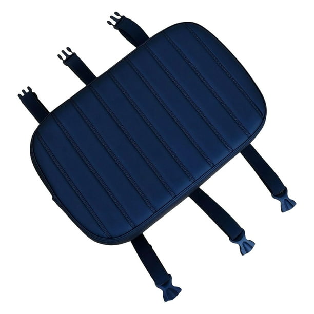 Cómodo cojín para asiento trasero de bicicleta con esponja de látex gruesa y tres correas de seguridad Azul