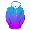 thumbnail image 3 of Nouveau Mode Automne Sweat à Capuche Monochrome 3d pour Hommes et Femmes Sweat à Capuche Coloré de Rue 3d Noir TTP, 3 of 5