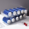 thumbnail image 1 of Organizador de latas de refresco perfecl Dispensador automático de doble capa para refrigerador, 1 of 8