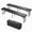 Black, variant on GOCAPTAIN 2 Pack 6FT Portable Folding Bench, HDPE Top & Sturdy Steel Frame, with Carry Handle, Outdoor Folding Bench for Party, Picnic, Camping, Black