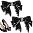 thumbnail image 1 of Miangastore 1 Pair Rhinestone Bow Shoe Ornament Children Shoe Accessories Shoe Decoration, 1 of 8