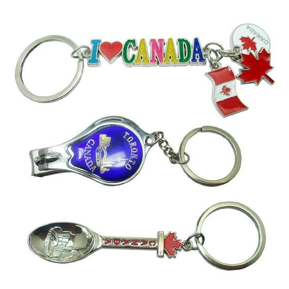 KC-255/ KC-204 - CANADA SOUVENIR KEYCHAIN ASSORTED DESIGN