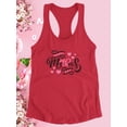 thumbnail image 3 of Mothers Day Noir Pink Racerback Tank Women -Image by Shutterstock, Female XX-Large, 3 of 4