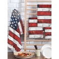 thumbnail image 2 of Vintage American Flag Hand Towels Set, Waffle Weave Kitchen Towels 2 Pieces, Country Wooden USA Flag Microfiber Hair Face Bath Tea Towel Absorbent Quick Drying Cleaning Dish Cloths, 15.7"x23.6", 2 of 7