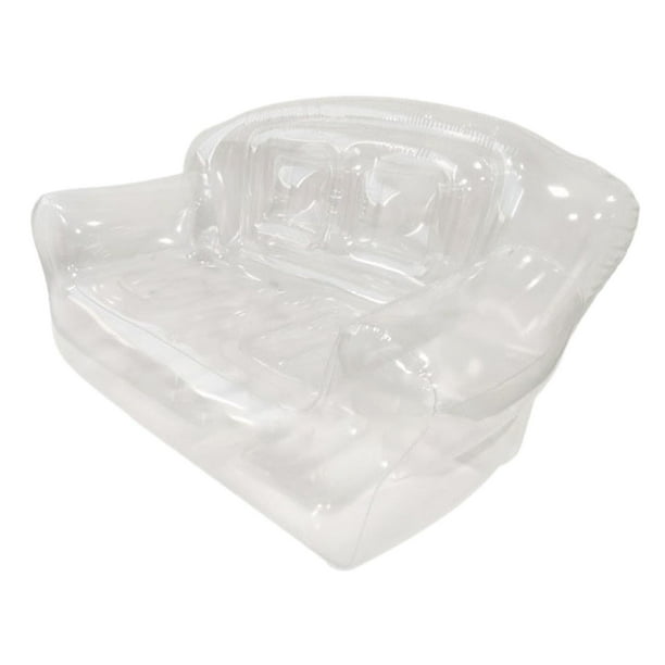 Sofá inflable Cómoda tumbona inflable de PVC Claro