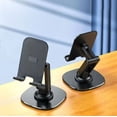 thumbnail image 4 of Foldable Cell Phone Stand for Desk, 360° Rotation Height Adjustable Portable Holder, Anti-Scratch Non-Slip Universal Stand for iPhone iPad Tablet Office Home Travel, 4 of 8