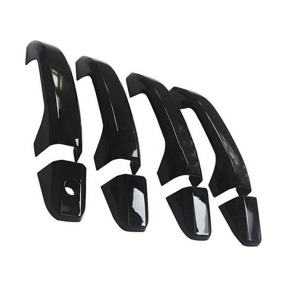 8x Glossy Black Door Handle Covers For 2014-2020 Chevrolet Silverado/ GMC Sierra