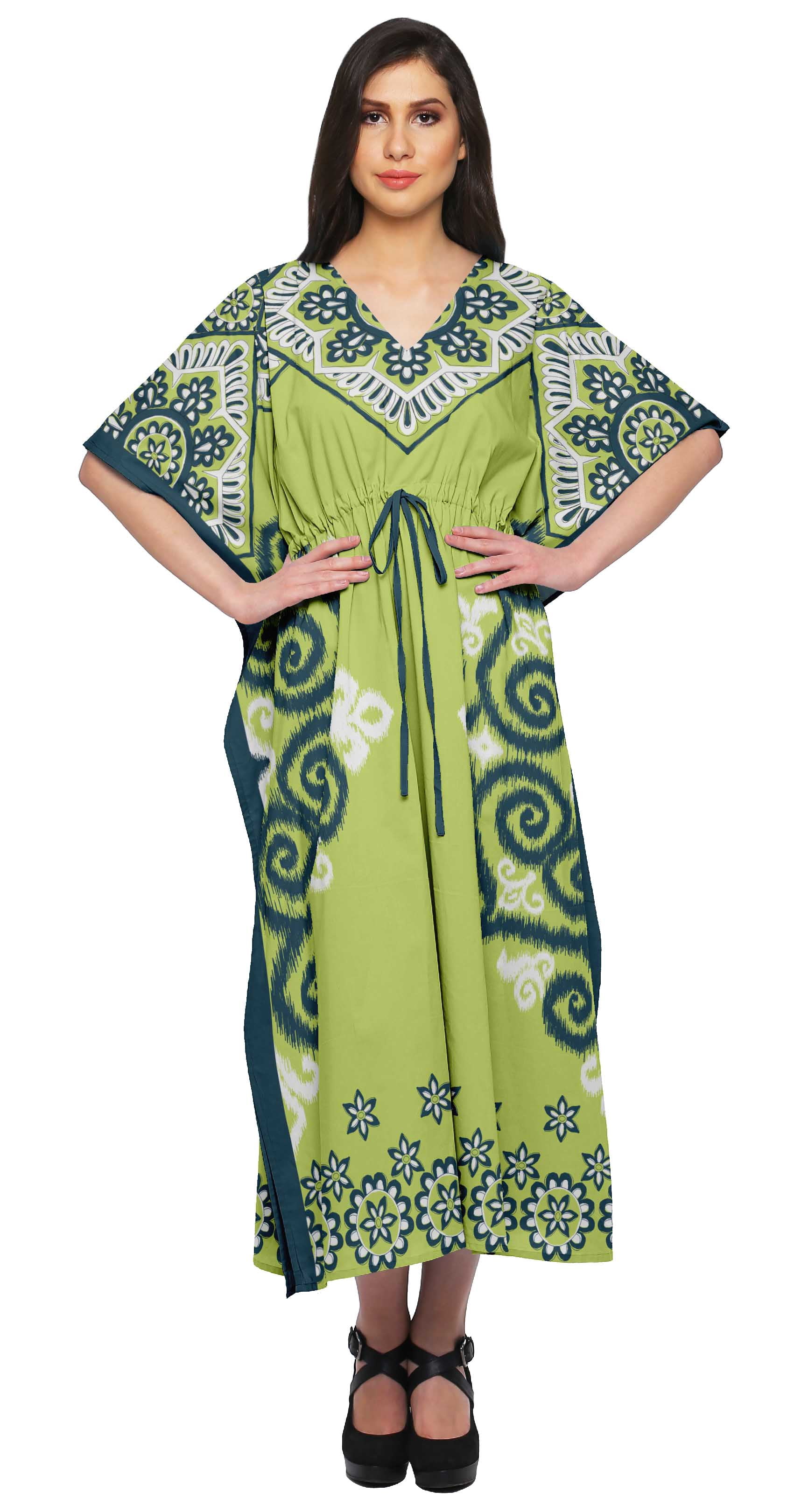 Robe Longue Bohème YOUKD - Caftan Été Plage Loose Taille Unique