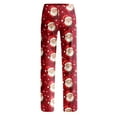 thumbnail image 5 of Hearthz Christmas Pajamas Pants for Women Winter Soft Elastic Waist Pijama Pants Warm Cozy Xmas Pj Bottoms Lounge Pants Pajama Pants, 5 of 7