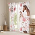 thumbnail image 3 of Manfei Western Cowgirl Curtains Pack of 2 (42x84 Each),Rustic Flower Floral Curtains Blackout,Country Farmhouse Horse Bedroom Curtains For Kids Girls,Microfiber Bedroom Decor, 3 of 6