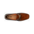 thumbnail image 4 of Stacy Adams Embrey Moc Toe Bit Slip-On Dress Shoes Cognac 25703-221, 4 of 7