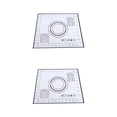 thumbnail image 3 of Wosthever Biscuit Silicone Kneading Mat with Scales Pad Rolling Bakeware Kitchen Bakery Restaurant Sheet Accessories negro 26x29cm 2Conjunto, 3 of 6
