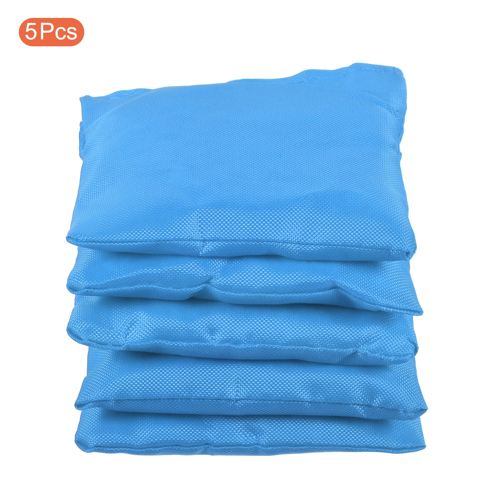 Uxcell Cornhole Bean SandBags Canvas Outdoor Party Hand Tossing Game, Blue 5 Pack