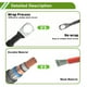 thumbnail image 2 of Cables de batería de inversor de 10 pies con terminales de 3/8" y 5/16" de 7 AWG, cobre estañado, 1 pieza, color negro, 2 of 7