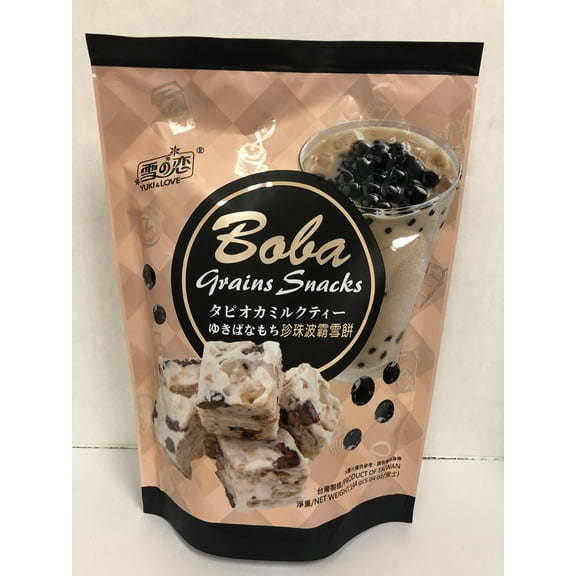 Yuki & Love Boba Milk Tea Grains Snacks; 144g