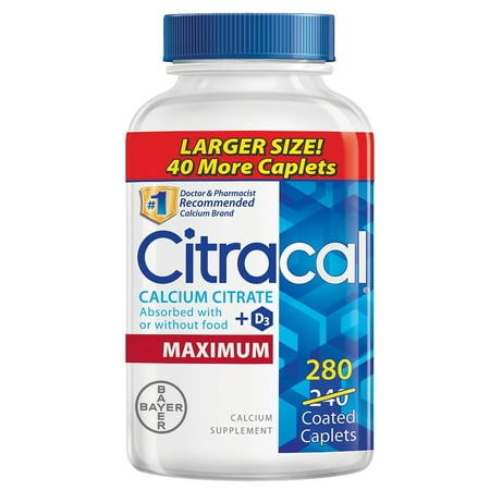 Citracal Maximum Calcium Citrate+D3 Caplets, 280